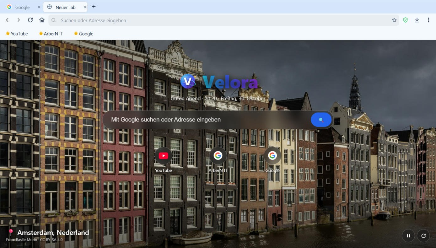 Velora Browser screenshot